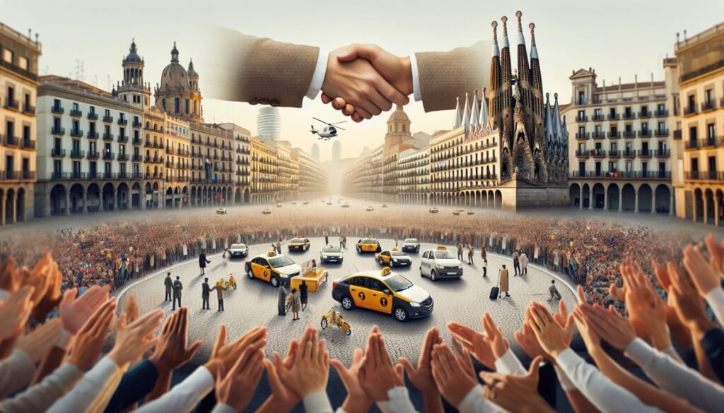 amb reafirma su apoyo al taxi de barcelona