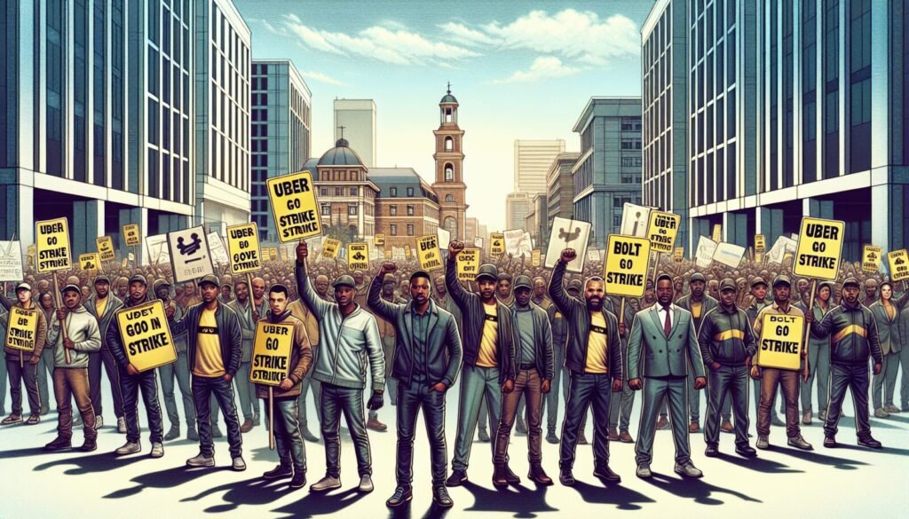 conductores de uber y bolt en johannesburgo se declaran en huelga