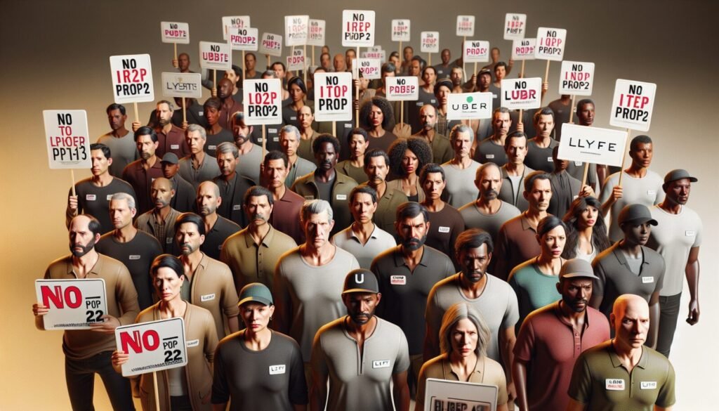 conductores de uber y lyft demandan propuesta 22 en california