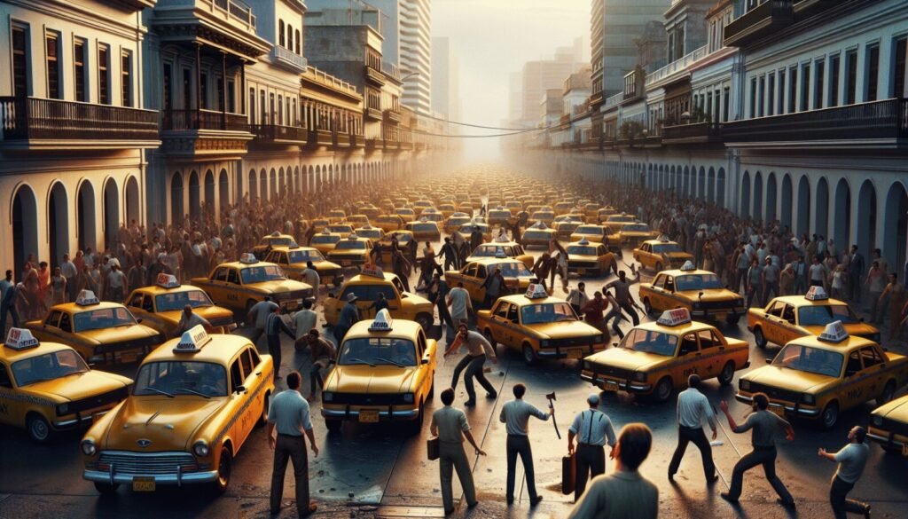 crisis del taxi en cartagena sin precedentes en la historia