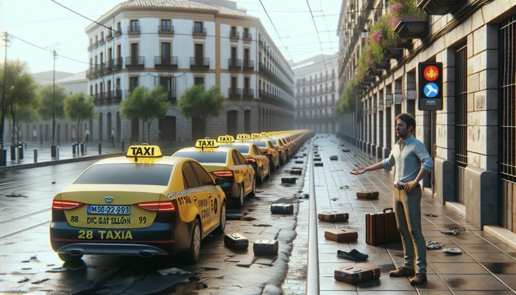 el impactante desplome del taxi en castellon como ha perdido el 80 de sus ingres