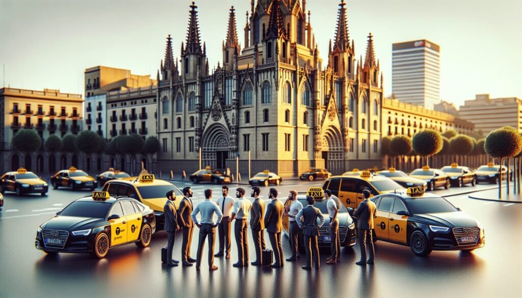 entidades del taxi de barcelona exigen ayudas al sector