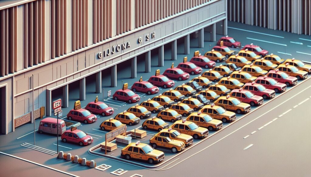 gijon reduce a la mitad el numero de taxis por baja demanda