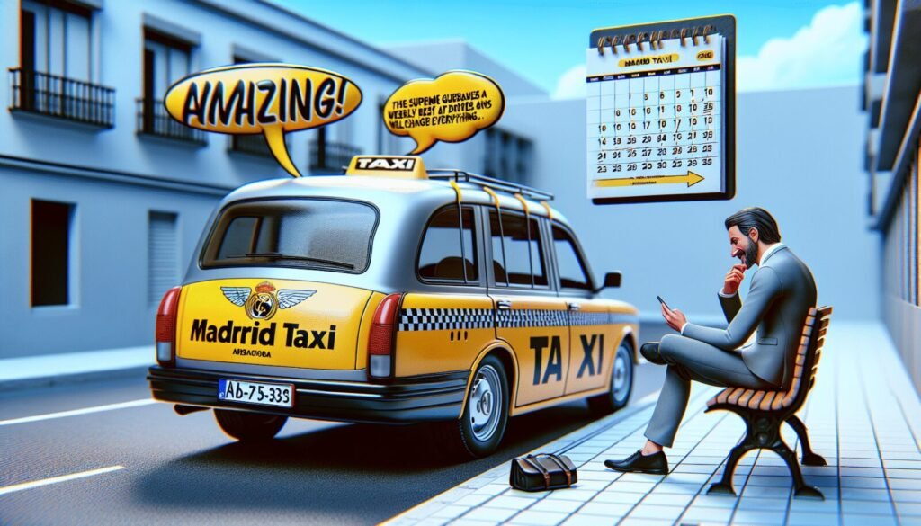 ¡Increíble! El Supremo garantiza un día de descanso semanal para los taxistas de Madrid y esto cambiará todo