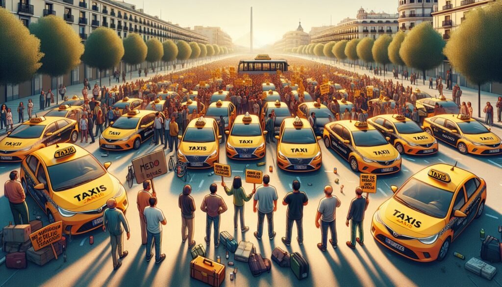 la impactante razon por la que miles de taxistas de madrid han decidido paraliza