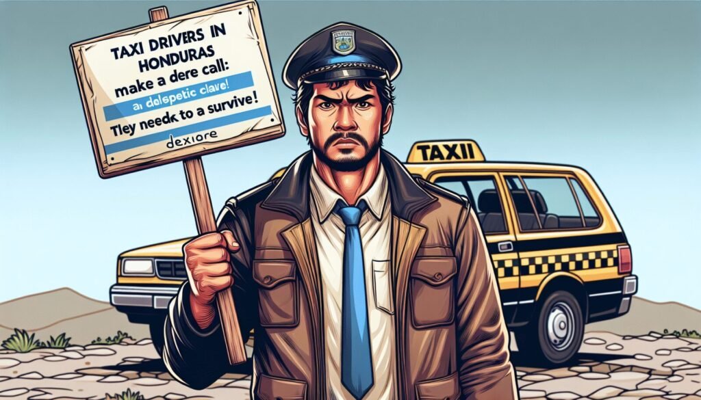 Los taxistas de Honduras hacen un llamado desesperado: ¡necesitan trabajar para sobrevivir!