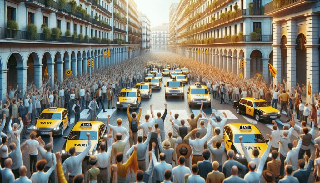 movilizaciones del sector taxi en barcelona si no hay ayudas