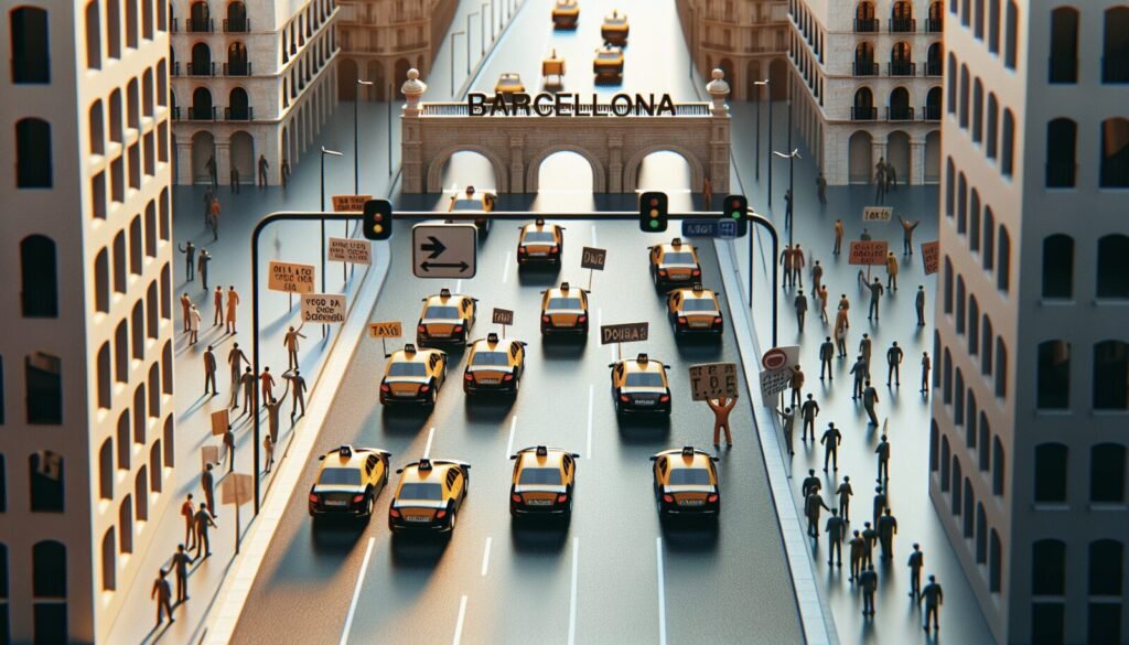 movilizaciones del taxi en barcelona segunda semana 2023