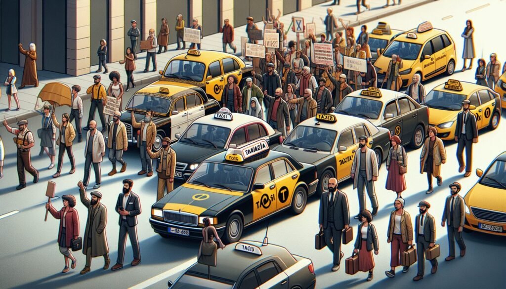 taxi de barcelona mantiene movilizaciones de forma indefinida