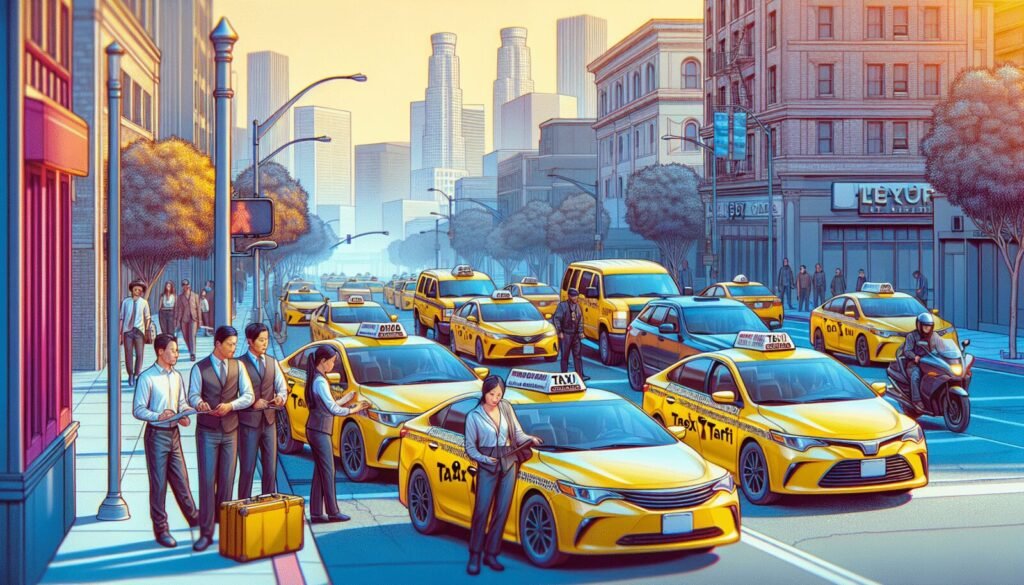 taxis de los angeles se alistan ante posible salida de uber lyft