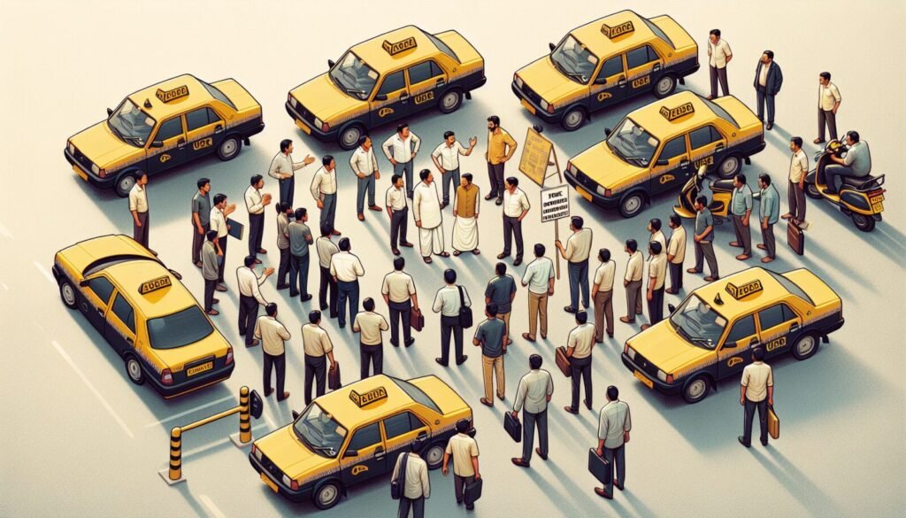 taxistas de bangalore se preparan para movilizaciones contra uber