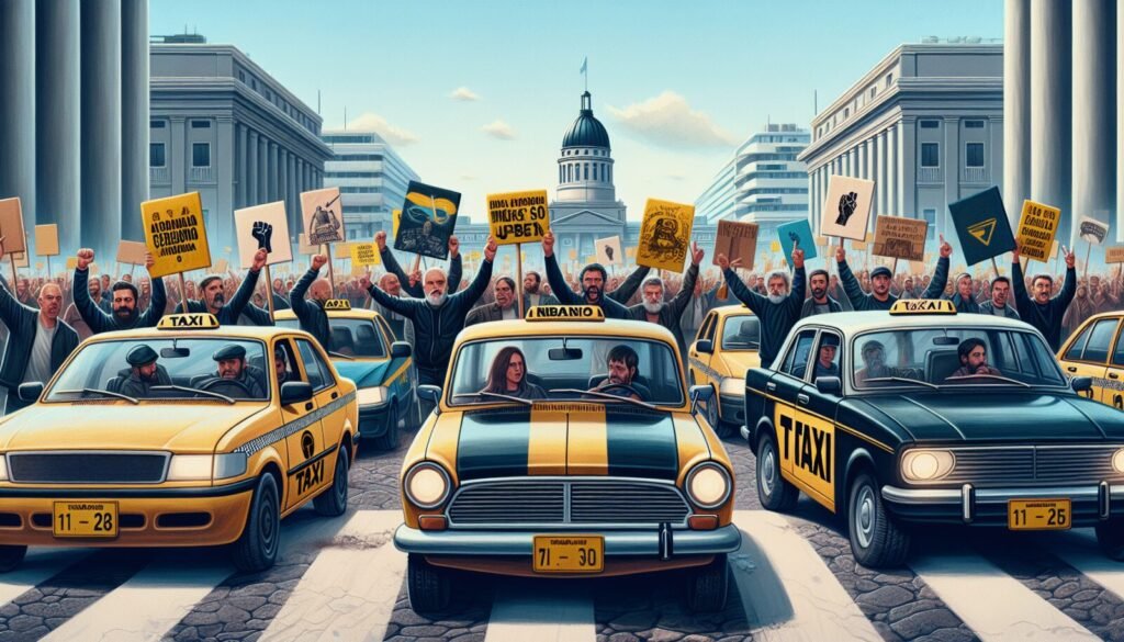 taxistas de tucuman organizan movilizacion nacional contra uber