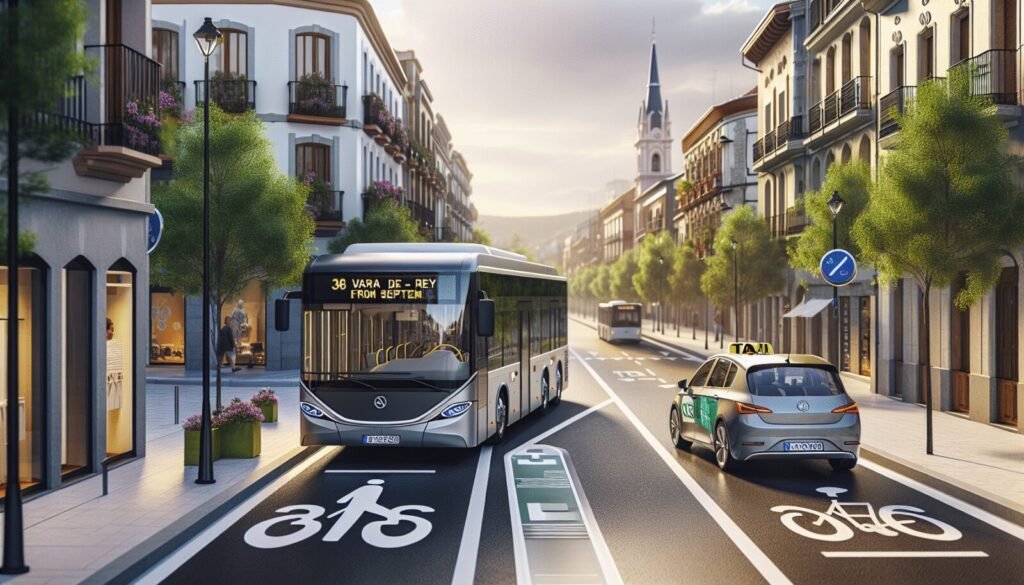 Carril bus de Vara de Rey en Logroño permitirá taxis desde septiembre 1 carril bus de vara de rey en logrono permitira taxis desde septiembre