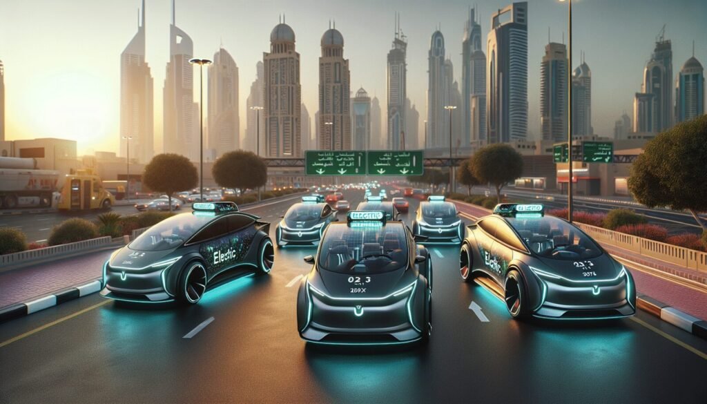 dubai tendra flota de taxis 100 electricos o hibridos para 2027