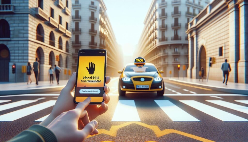 imet lanza app para solicitar taxi a mano alzada en barcelona