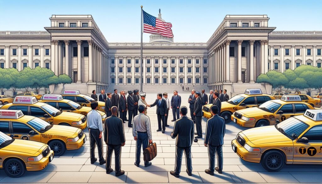 ministro manzur se reune con taxistas de buenos aires en casa rosada