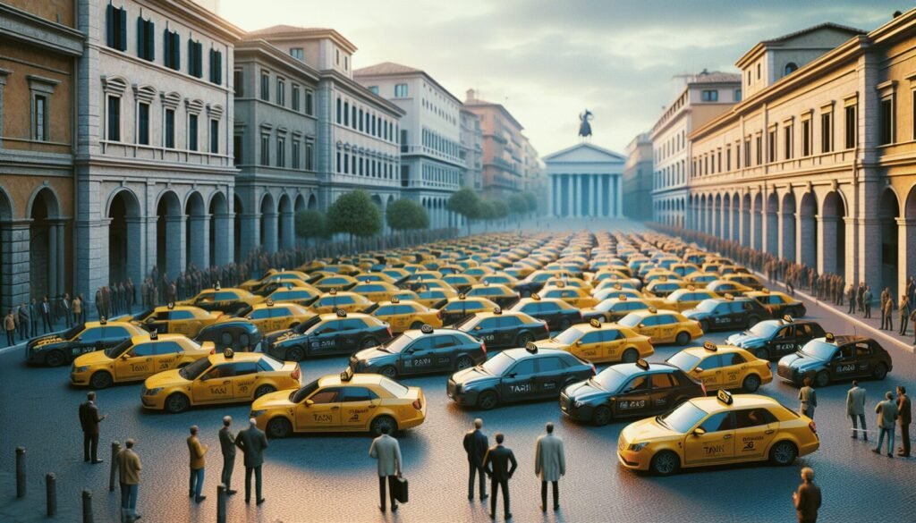 paro nacional de taxis en italia el 24 de noviembre