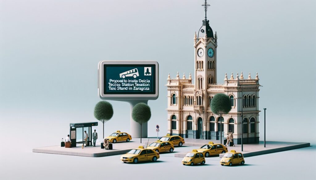 proponen instalar marquesina en parada de taxis estacion delicias zaragoza