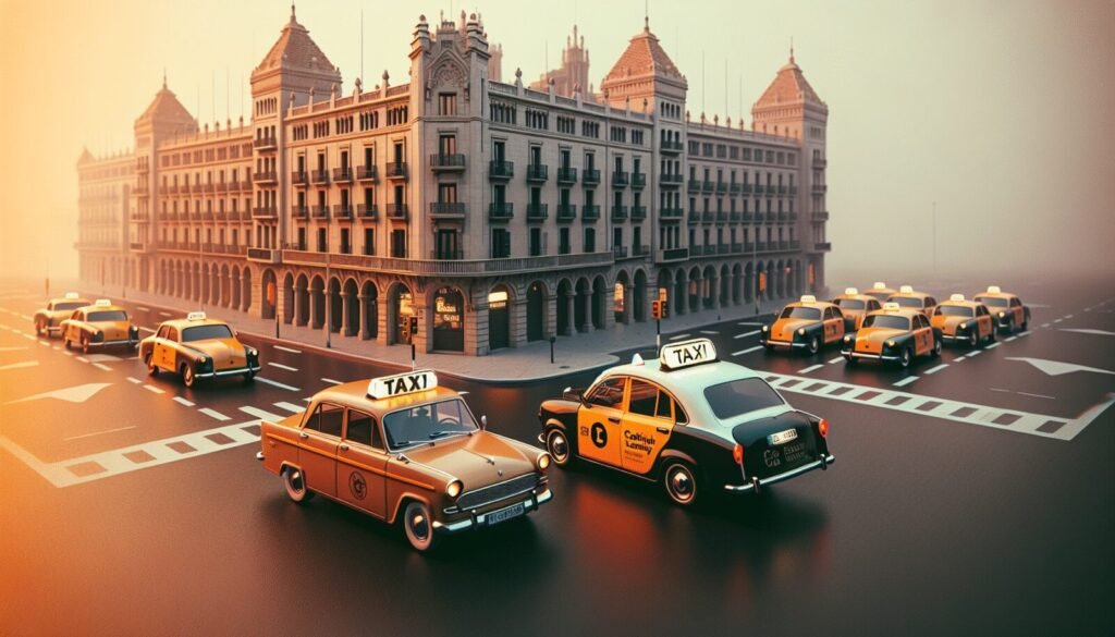 taxi de barcelona denuncia a cabify por modulos luminosos