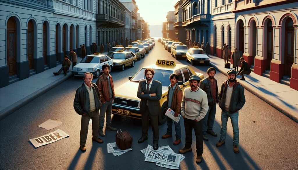 taxistas de rio gallegos esperan sanciones para uber