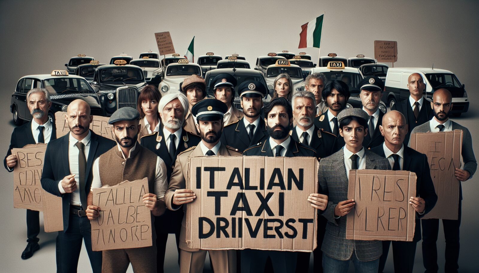 taxistas italianos protestan contra la competencia desleal