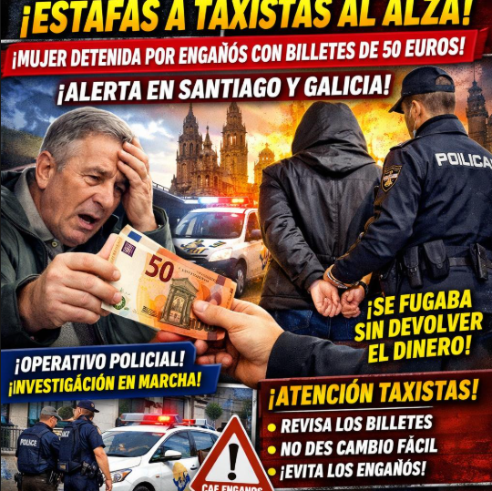 Estafadora de taxistas